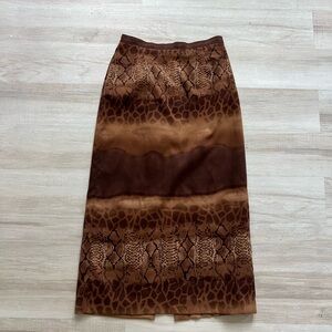 vintage animal print skirt